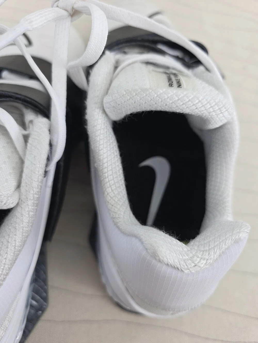 Nike Mens Romaleos 4 White Black Weightlifting Sneakers Shoes CD3463-101 Size 8